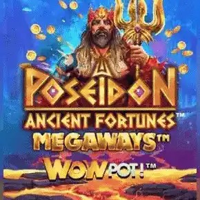 Ancient Fortunes: Poseidon WowPot! MEGAWAYS logo by Triple Edge Studios Lemon Casino