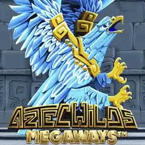 Aztec Wilds Megaways casino game by Iron Dog Studio – featured logo at Lemon Casino