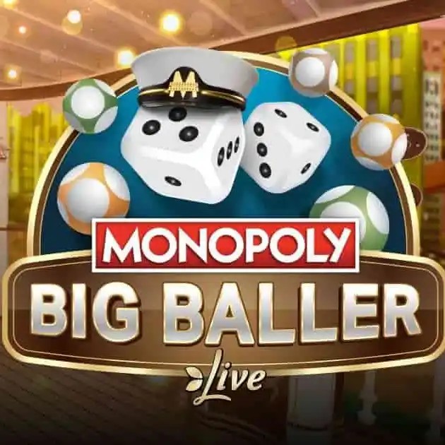 MONOPOLY Big Baller slot logo by Evolution at Lemon Casino