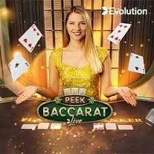 Peek Baccarat by Evolution, showcased at lemonkasyno-pl.pl – game logo