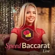 Official Live Dealer logo: Speed Baccarat A by Evolution at Lemon Casino