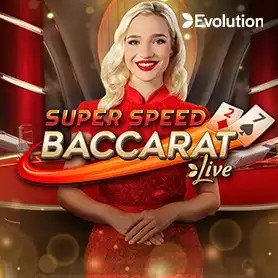 Super Speed Baccarat logo by Evolution at Lemon Casino